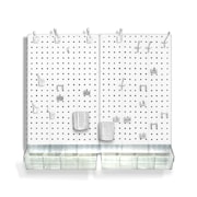 AZAR DISPLAYS 70-Piece Pegboard Organizer Kit (2- 13.5" x 22") 900945-WHT